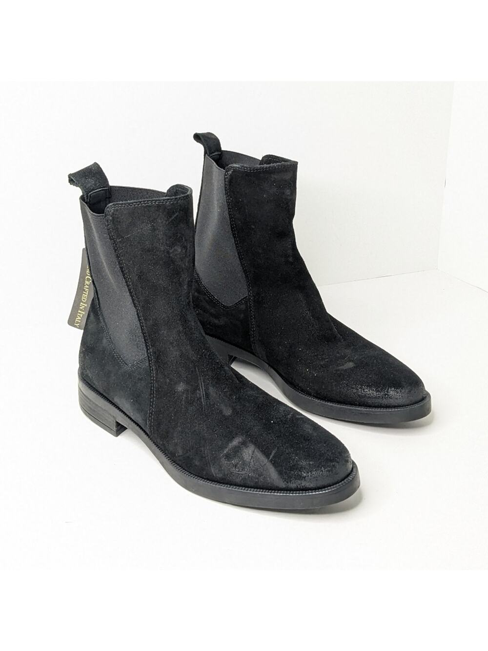 Emanuel Crasto Chelsea Boots, Black Leather, Women's 9 (EU 40)